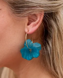 Polin et moi Bisuteria*Aros Flor Jade Turquesa