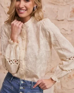 Polin et moi Maternidad|Blusas Y Camisas*Blusa Bordada Dafne Crudo