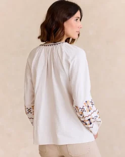 Polin et moi Blusas Y Camisas*Blusa Bordada Paulina Crudo
