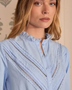 Polin et moi Maternidad|Blusas Y Camisas*Blusa Bordados Alex Celeste