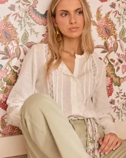 Polin et moi Maternidad|Blusas Y Camisas*Blusa Bordados Sabrina BLANCO