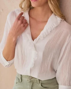 Polin et moi Blusas Y Camisas*Blusa Cuello Isolde blanco