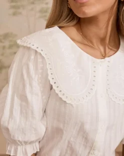 Polin et moi Maternidad|Blusas Y Camisas*Blusa Cuello Simona blanco