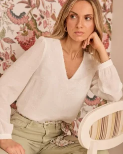 Polin et moi Blusas Y Camisas*Blusa Detalle Lucille BLANCO
