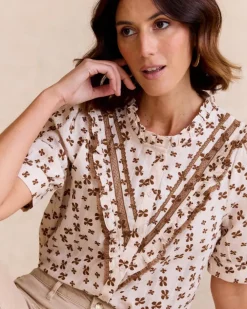 Polin et moi Maternidad|Blusas Y Camisas*Blusa Estampada Astera CAMEL