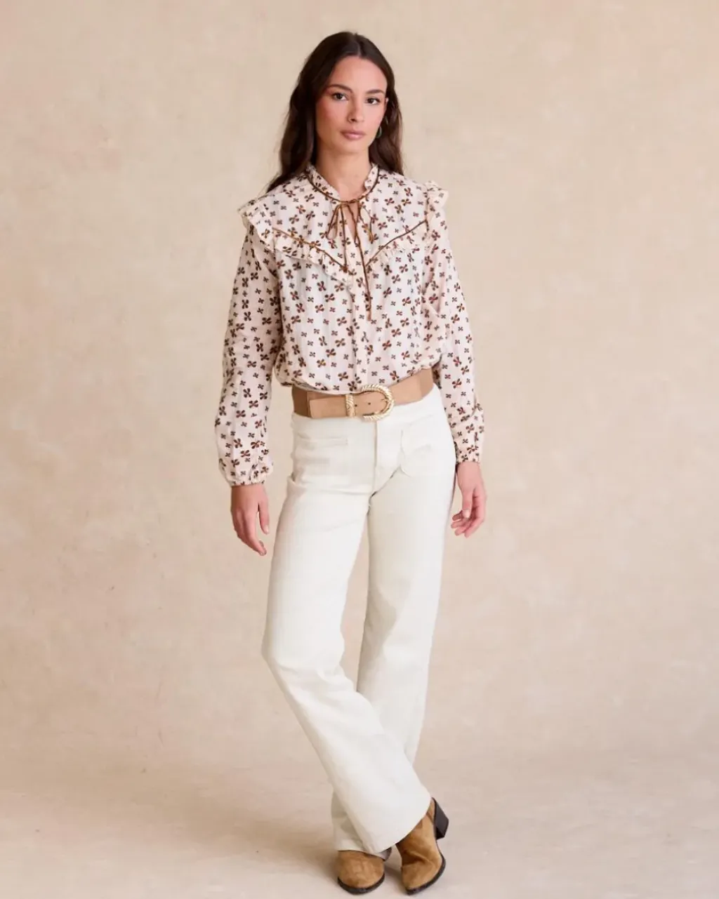 Polin et moi Blusas Y Camisas*Blusa Estampada Azucena Crudo