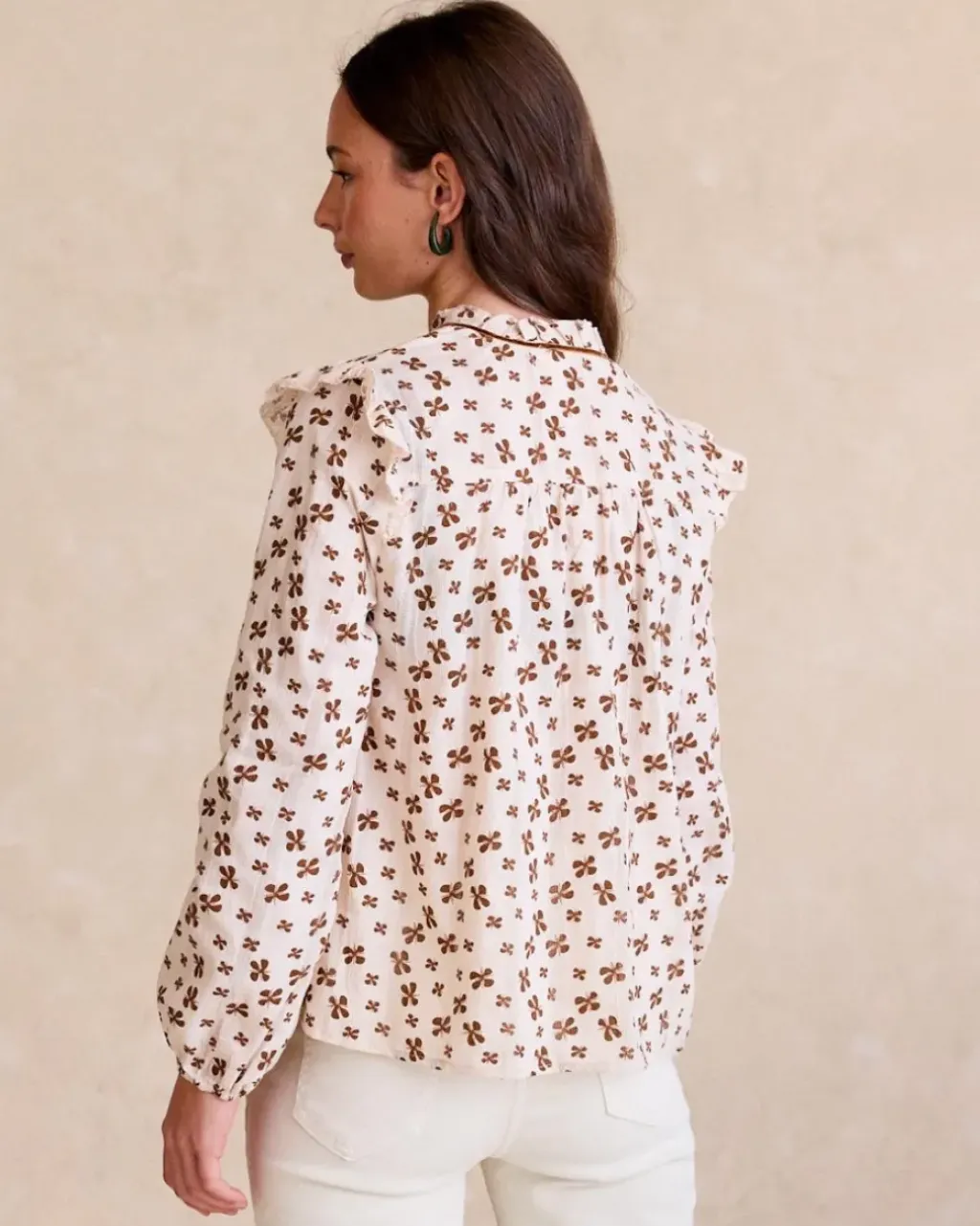 Polin et moi Blusas Y Camisas*Blusa Estampada Azucena Crudo