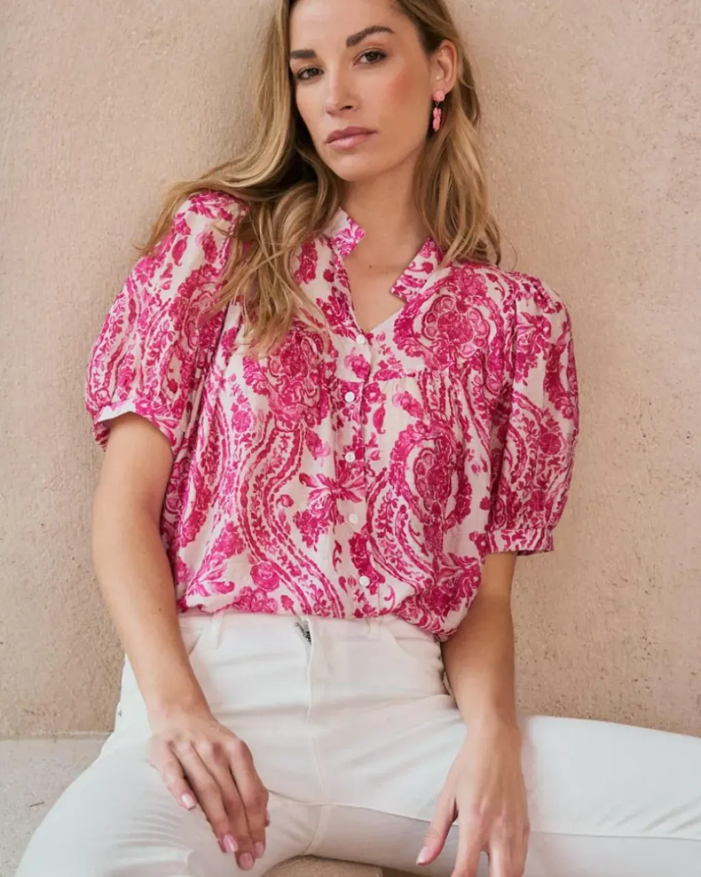 Polin et moi Maternidad|Blusas Y Camisas*Blusa Estampada Elisabeth Rosa