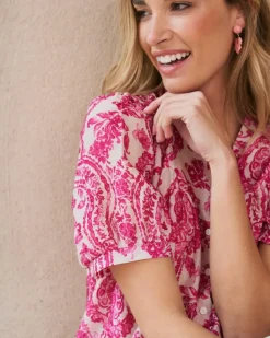 Polin et moi Maternidad|Blusas Y Camisas*Blusa Estampada Elisabeth Rosa