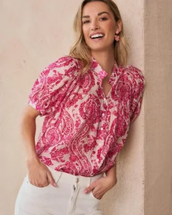 Polin et moi Maternidad|Blusas Y Camisas*Blusa Estampada Elisabeth Rosa