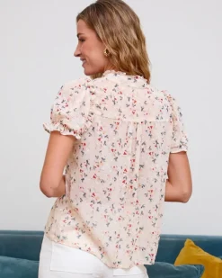 Polin et moi Blusas Y Camisas*Blusa Flor Cruma Crudo