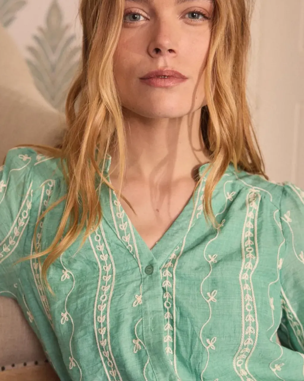 Polin et moi Maternidad|Blusas Y Camisas*Blusa Flores Amara menta