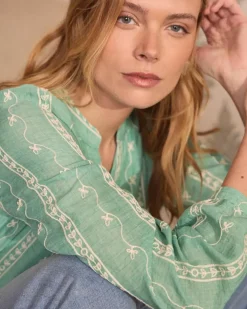 Polin et moi Maternidad|Blusas Y Camisas*Blusa Flores Amara menta