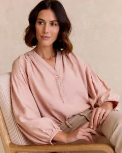 Polin et moi Blusas Y Camisas*Blusa Lisa Nati ROSA