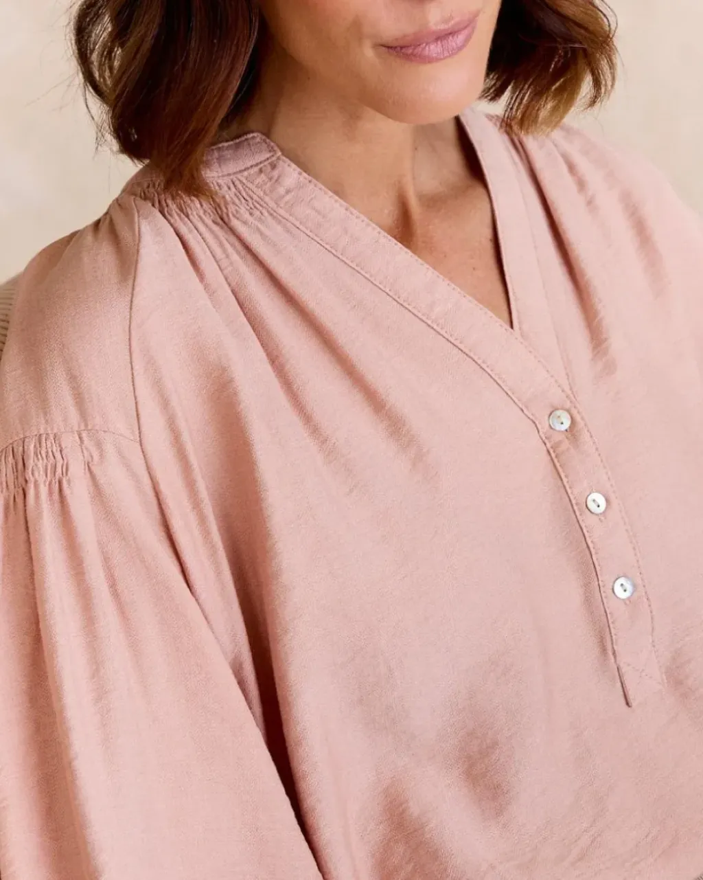 Polin et moi Blusas Y Camisas*Blusa Lisa Nati ROSA