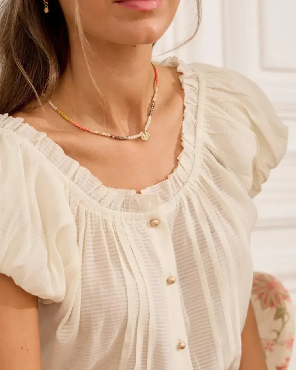 Polin et moi Blusas Y Camisas*Blusa Manga Elara Crudo