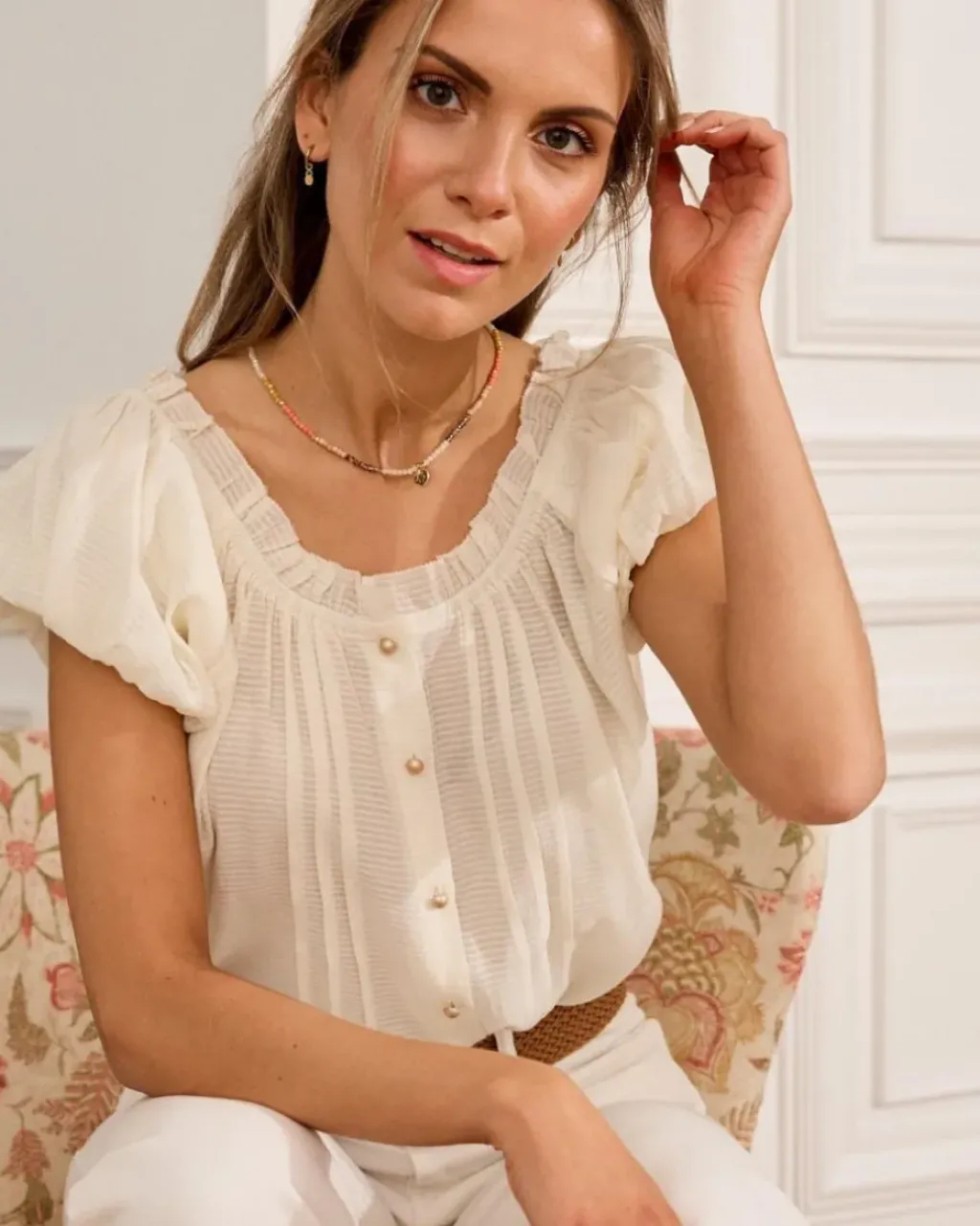 Polin et moi Blusas Y Camisas*Blusa Manga Elara Crudo