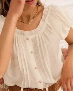 Polin et moi Blusas Y Camisas*Blusa Manga Elara Crudo