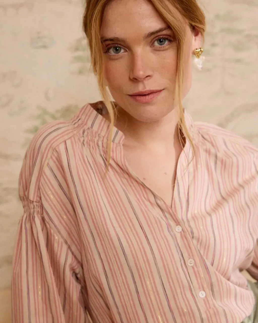 Polin et moi Blusas Y Camisas|Maternidad*Blusa Rayas Lurex Linda Rosa