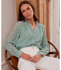 Polin et moi Maternidad|Blusas Y Camisas*Blusa Topos Elama Eucalipto