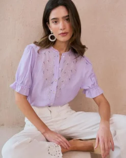 Polin et moi Blusas Y Camisas*Blusa Volantes Zelicia Lila
