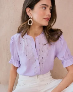 Polin et moi Blusas Y Camisas*Blusa Volantes Zelicia Lila