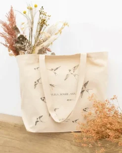 Polin et moi Bolsos*Bolsa Solidaria “El vuelo de las golondrinas” Beige