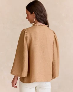 Polin et moi Maternidad|Blusas Y Camisas*Camisa Bordada Ciela CAMEL