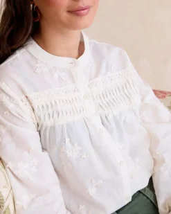 Polin et moi Maternidad|Blusas Y Camisas*Camisa Bordada Lidia Crudo