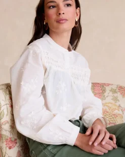 Polin et moi Maternidad|Blusas Y Camisas*Camisa Bordada Lidia Crudo