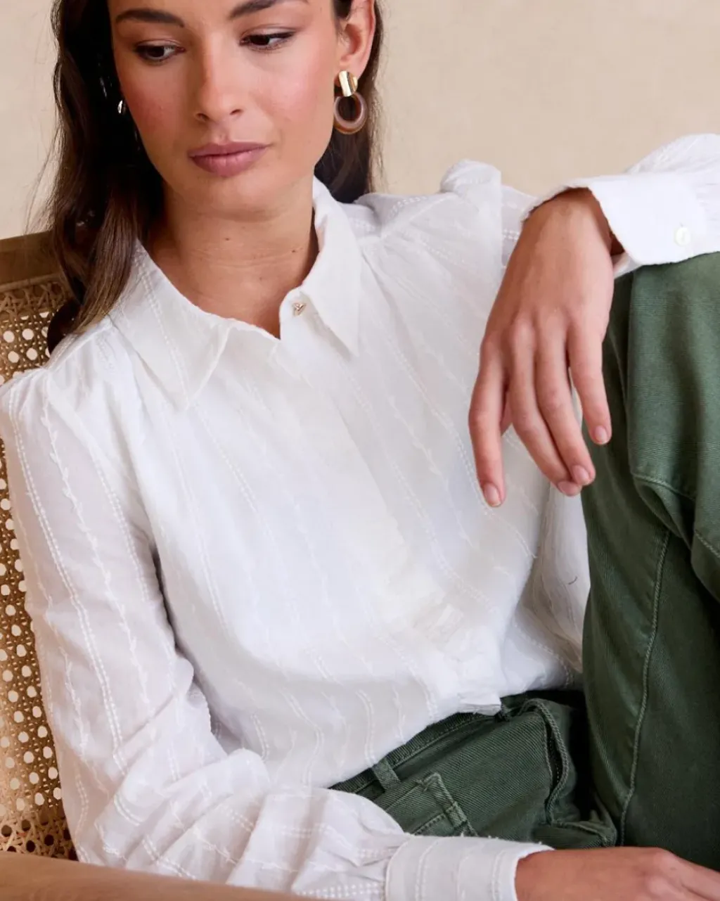 Polin et moi Maternidad|Blusas Y Camisas*Camisa Bordada Matilde BLANCO