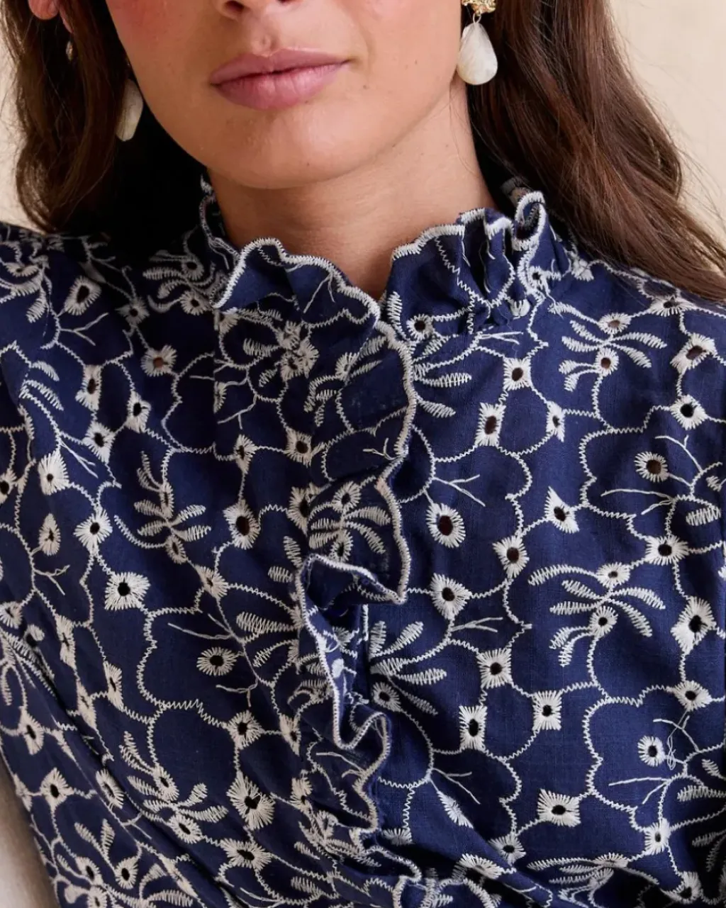 Polin et moi Maternidad|Blusas Y Camisas*Camisa Bordado Guada DENIM