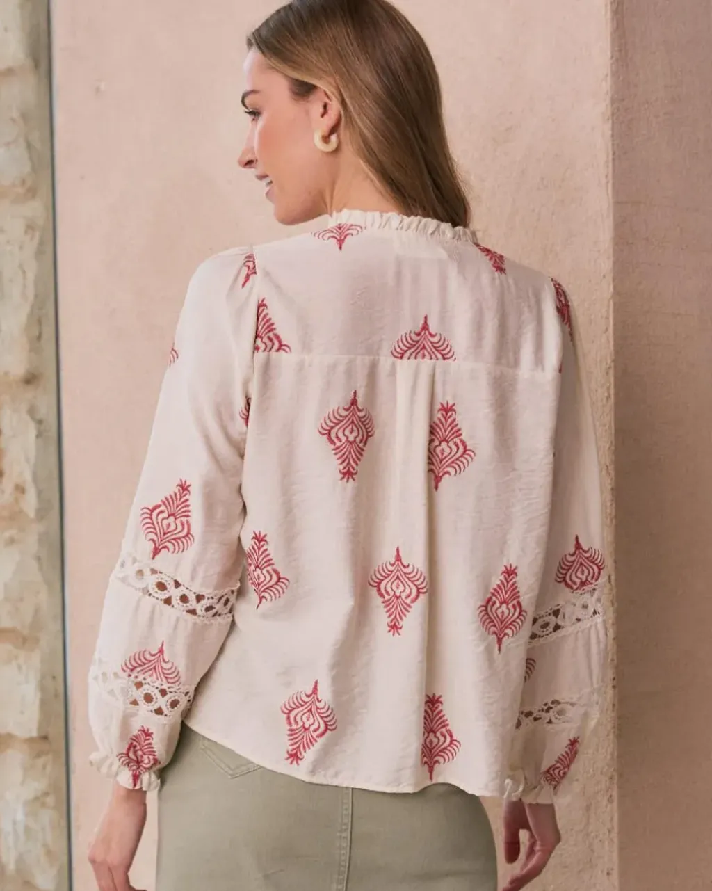 Polin et moi Maternidad|Blusas Y Camisas*Camisa Bordado Herena Crudo