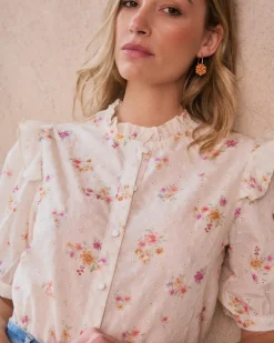 Polin et moi Maternidad|Blusas Y Camisas*Camisa Bordado Nati Crudo
