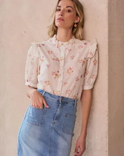 Polin et moi Maternidad|Blusas Y Camisas*Camisa Bordado Nati Crudo
