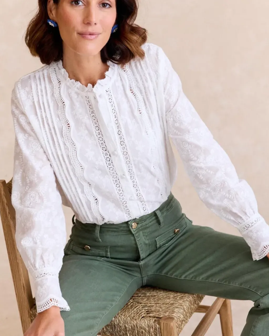 Polin et moi Maternidad|Blusas Y Camisas*Camisa Bordados BLANCO