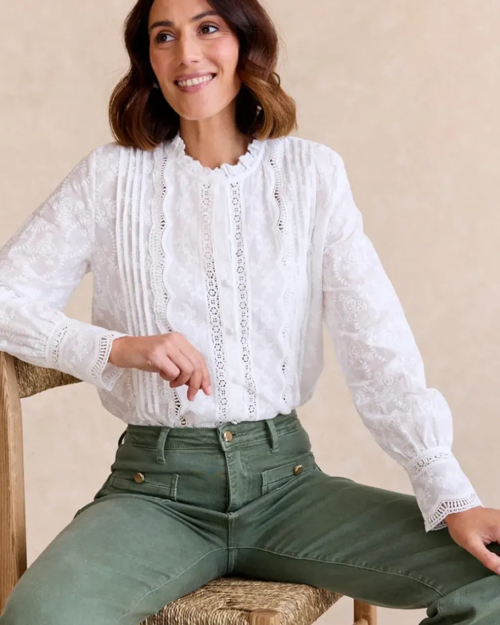 Polin et moi Maternidad|Blusas Y Camisas*Camisa Bordados BLANCO