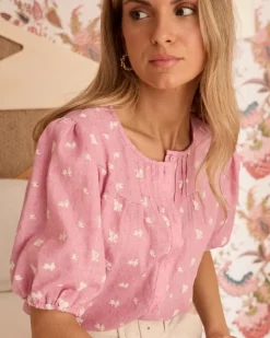 Polin et moi Blusas Y Camisas*Camisa Con Bordados Lia ROSA
