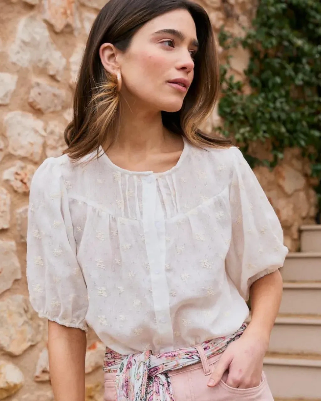 Polin et moi Maternidad|Blusas Y Camisas*Camisa Con Bordados Lua blanco