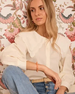 Polin et moi Maternidad|Blusas Y Camisas*Camisa Cuello Iris Crudo