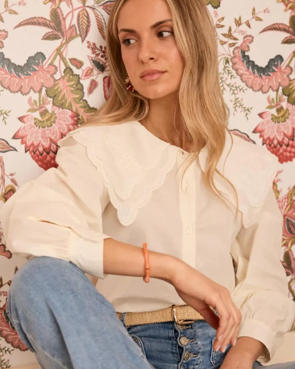 Polin et moi Maternidad|Blusas Y Camisas*Camisa Cuello Iris Crudo