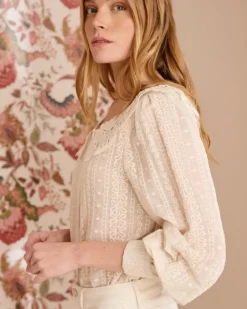 Polin et moi Maternidad|Blusas Y Camisas*Camisa Cuello Puntilla Pilar Crudo