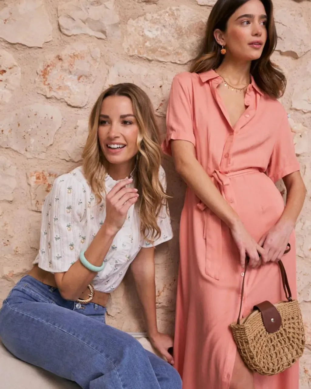 Polin et moi Blusas Y Camisas*Camisa Flores Manga Daria blanco