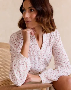 Polin et moi Maternidad|Blusas Y Camisas*Camisa Flores Marisa Crudo