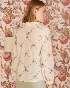 Polin et moi Blusas Y Camisas*Camisa Flores Perlina Crudo