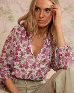 Polin et moi Maternidad|Blusas Y Camisas*Camisa Flores Rita Frambuesa