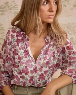Polin et moi Maternidad|Blusas Y Camisas*Camisa Flores Rita Frambuesa