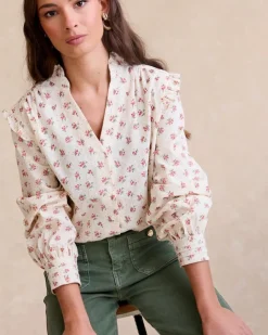 Polin et moi Maternidad|Blusas Y Camisas*Camisa Flores Runa Crudo