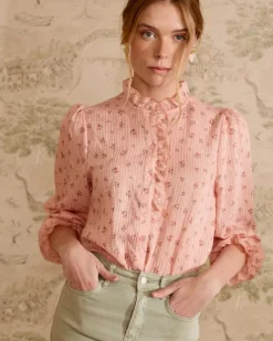 Polin et moi Maternidad|Blusas Y Camisas*Camisa Flores Selvina Nude