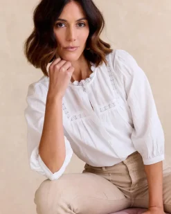 Polin et moi Maternidad|Blusas Y Camisas*Camisa Mangas Tulipa BLANCO